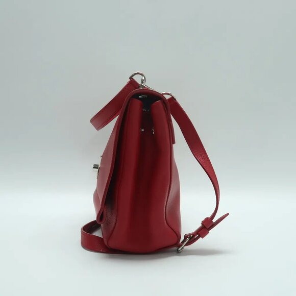 Louis Vuitton Lockme Red Leather Satchel 1022-032225 - Picture 3 of 12